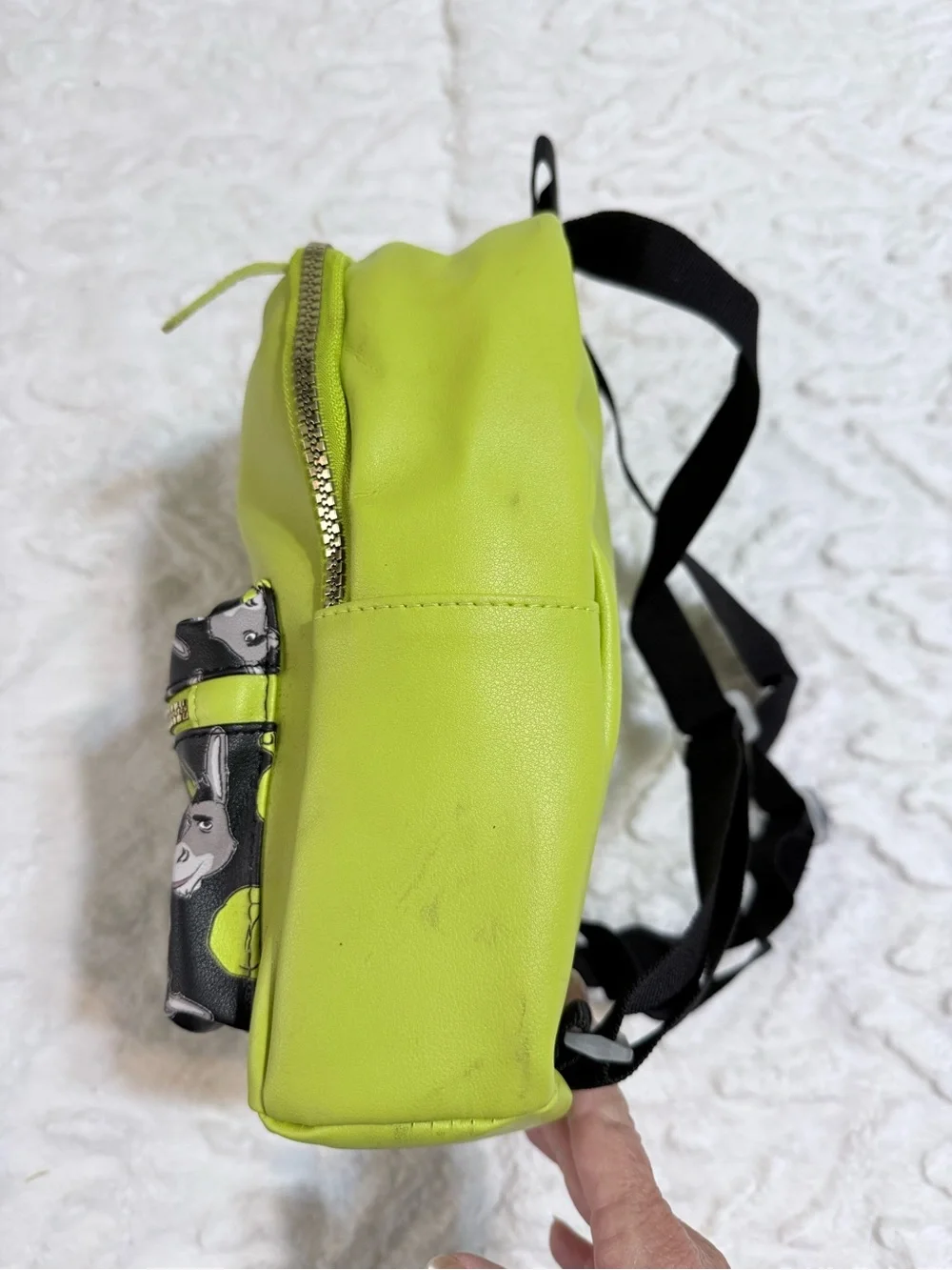 Dreamworks Shrek Bright Green and Black Kids Backpack